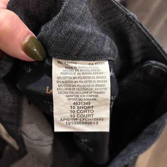 Lee Women's Secretly Shapes Straight Leg Pant ~ Nocturnal Denim ~ 10 Short ~ NWT - Picture 8 of 8